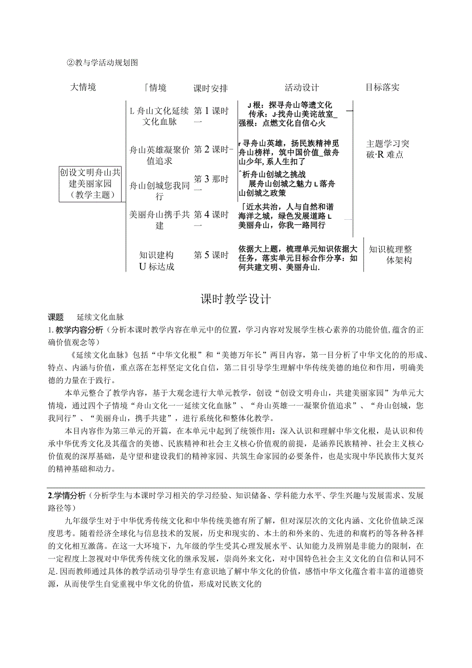 初中道德与法治：延续文化血脉教学设计.docx_第3页