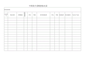 中药饮片采购招标目录.docx