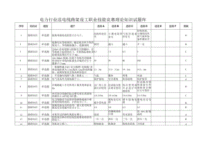 电力行业送电线路架设工职业技能竞赛理论知识试题库.docx