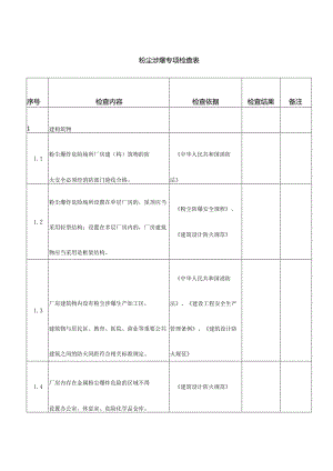 粉尘涉爆专项检查表格.docx