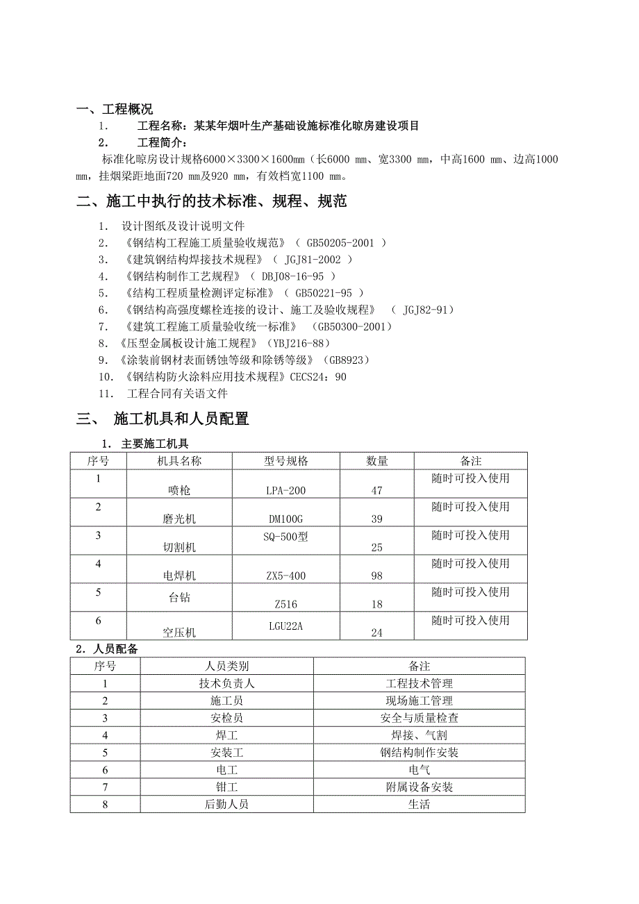 单层钢结构厂房施工组织设计.doc_第2页