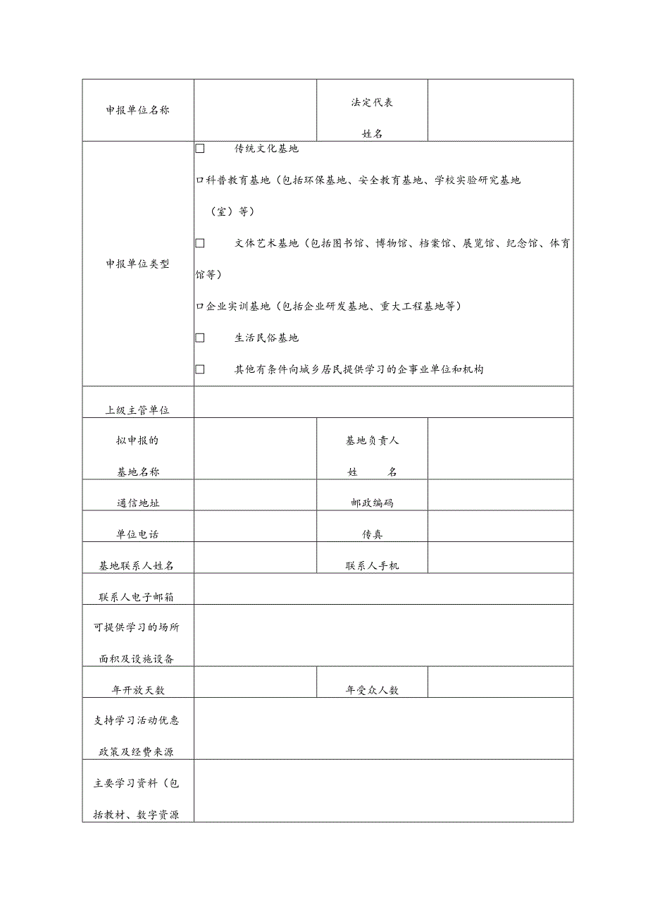 河南省终身教育研学游体验基地申报表、考核标准（试行）.docx_第2页