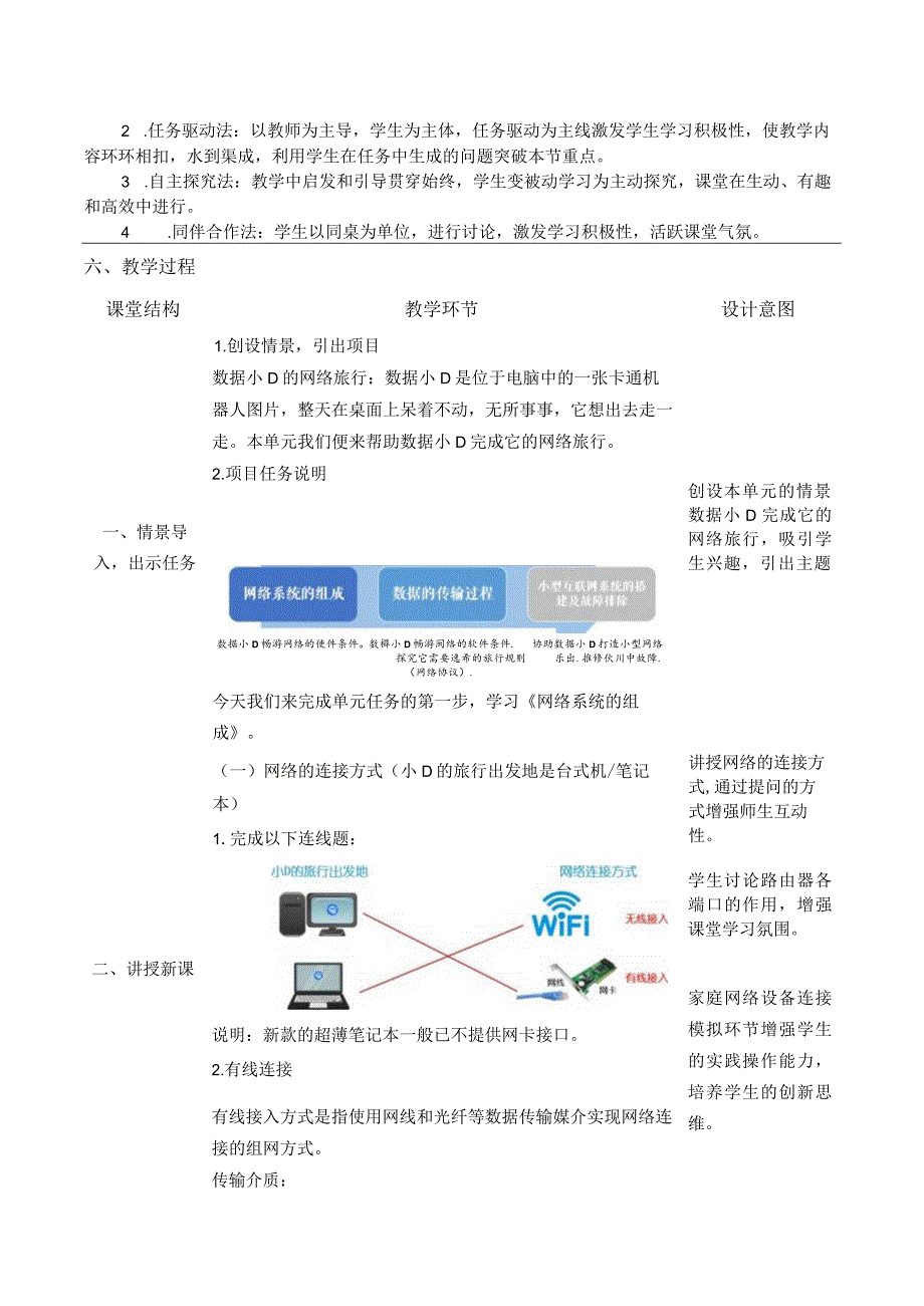 第四单元二项目探索1网络系统的组成教学设计苏科版初中信息技术七年级上册.docx_第2页