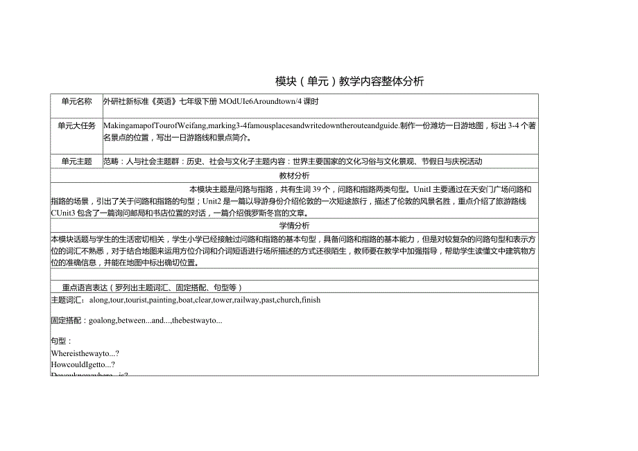 外研版七下M6大单元整体备课.docx_第1页