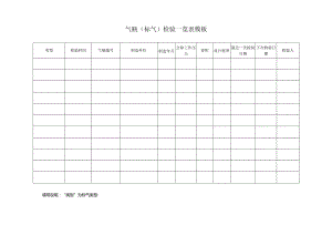 气瓶（标气）检验一览表模板.docx