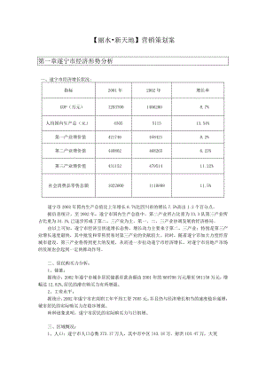 丽水新天地营销策划案.docx