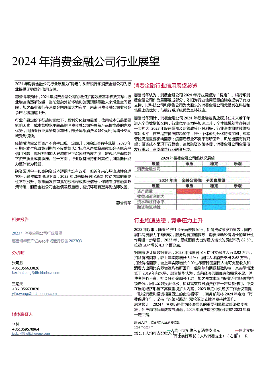 【消费洞察分析报告】2024年消费金融公司行业展望-6页.docx_第1页