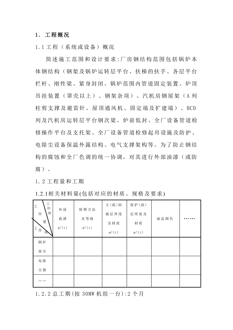 厂房钢结构油漆厂房钢结构油漆(防腐、防火)施工作业指4432141553.doc_第1页