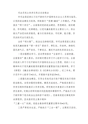 司法系统主体责任亮点总结做法.docx