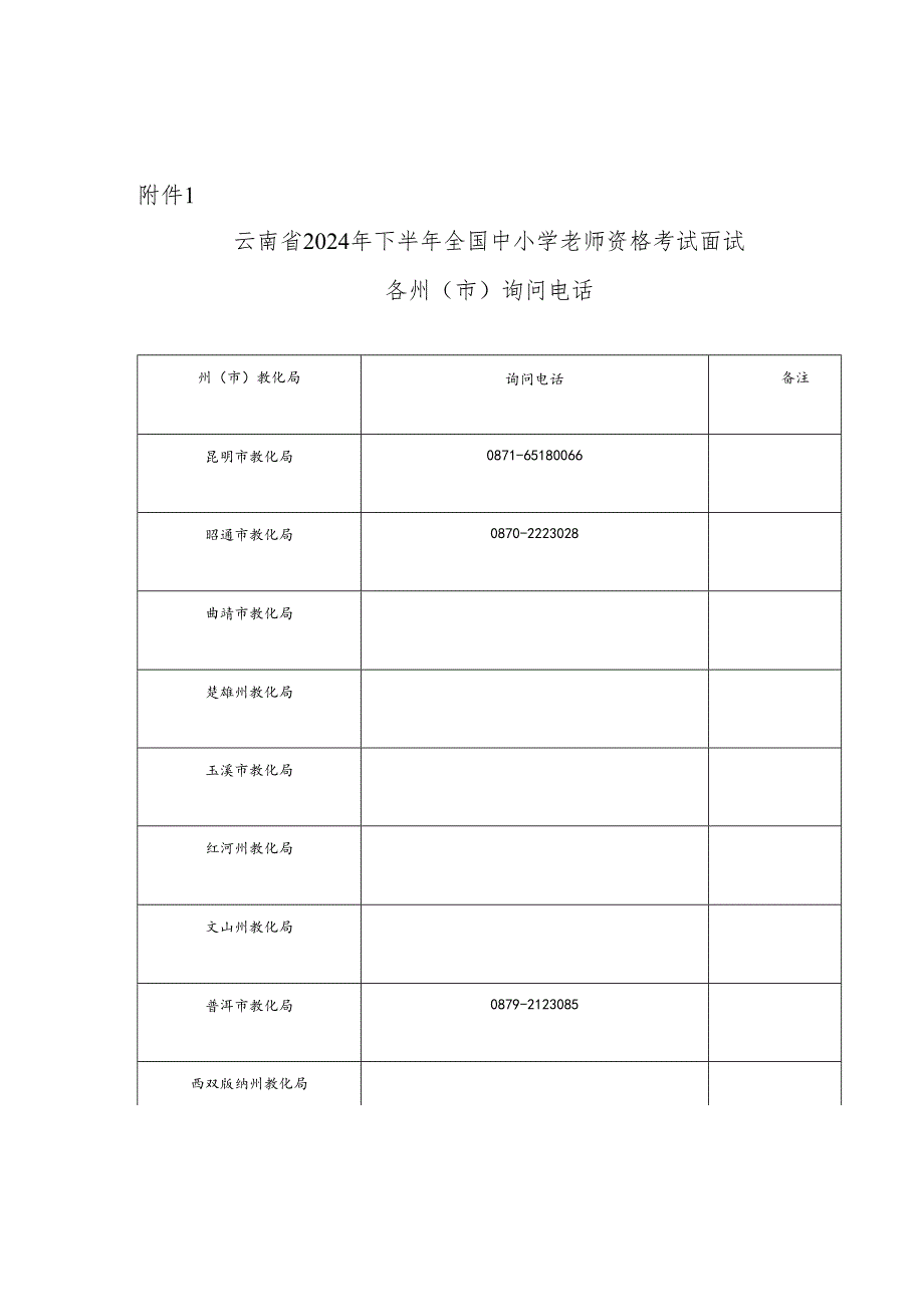 云南2024年下半年全国中小学教师资格考试面试各.docx_第2页