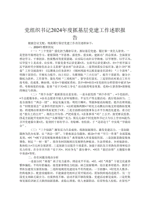 党组织书记2024年度抓基层党建工作述职报告.docx