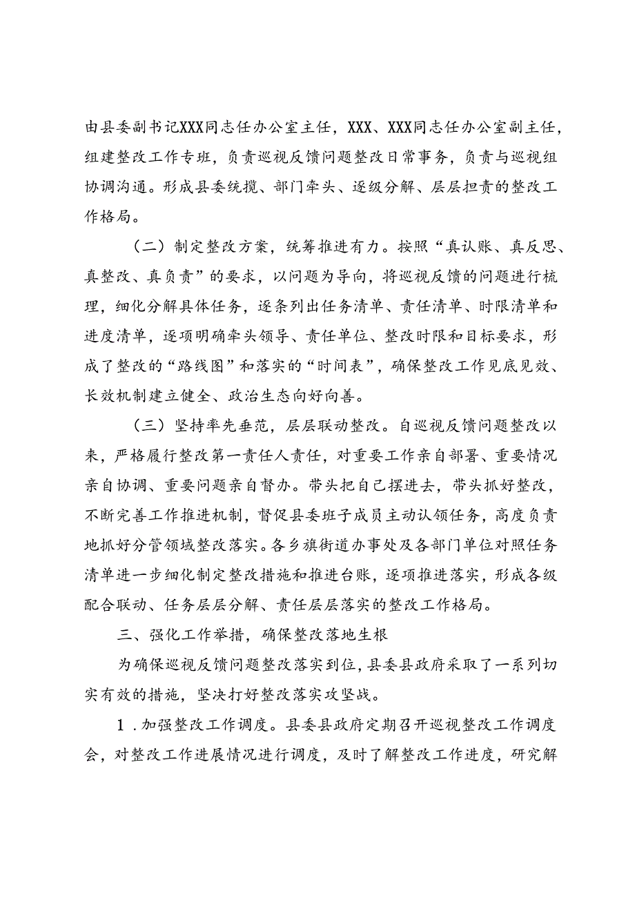 2024年党委（党组）书记组织落实巡视反馈问题整改工作情况报告.docx_第3页