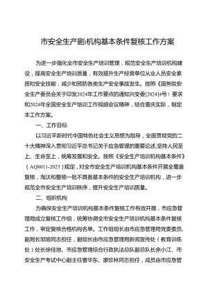 重庆市安全生产培训机构基本条件复核、整改（自查）表.docx