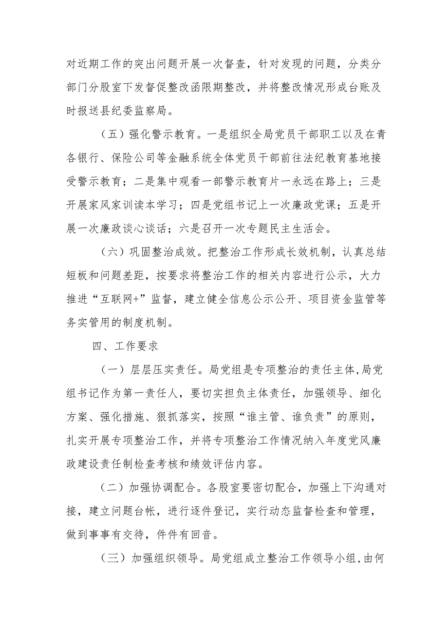 高新区2024年开展群众身边不正之风和腐败问题集中整治专项方案 （5份）.docx_第3页