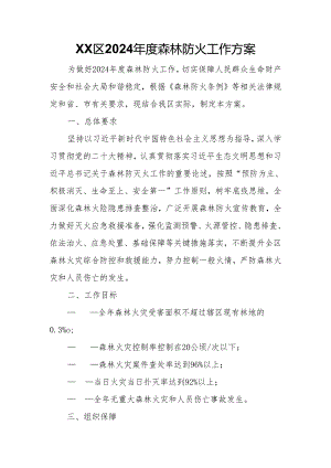 XX区2024年度森林防火工作方案.docx