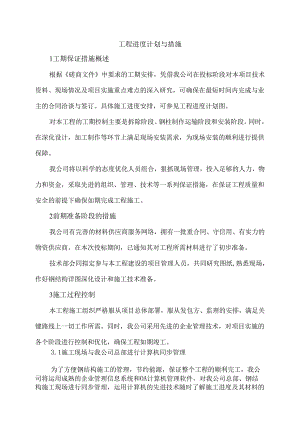 工程进度计划与措施 .docx