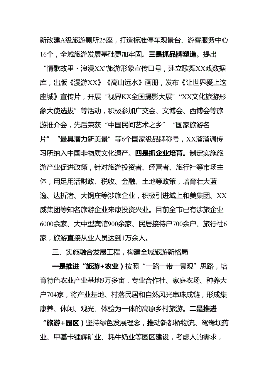 抓全域旅游育产业支柱走符合XX区实际的高质量发展之路.docx_第3页