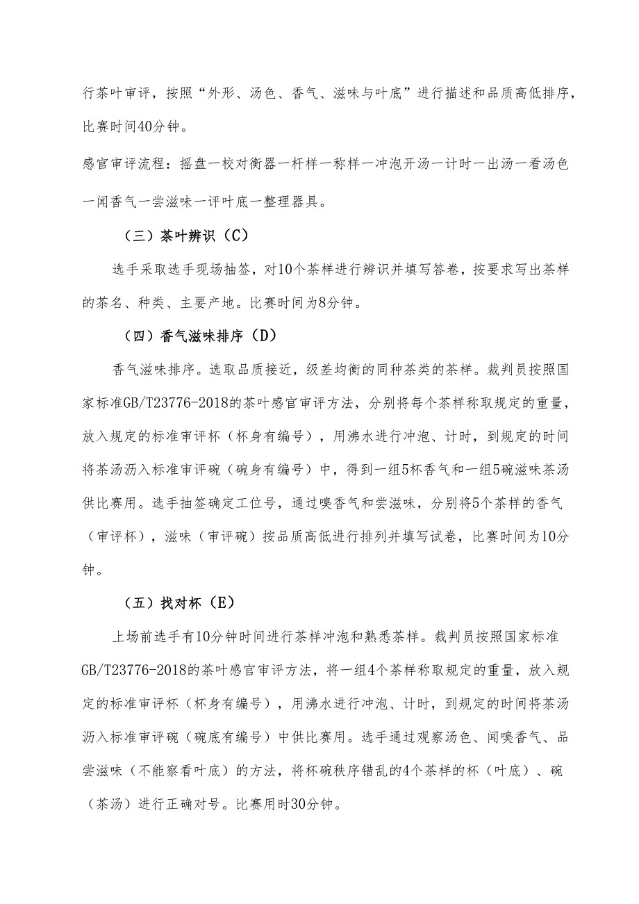 2024年海南省中职教师技能大赛——评茶员 赛项规程.docx_第2页