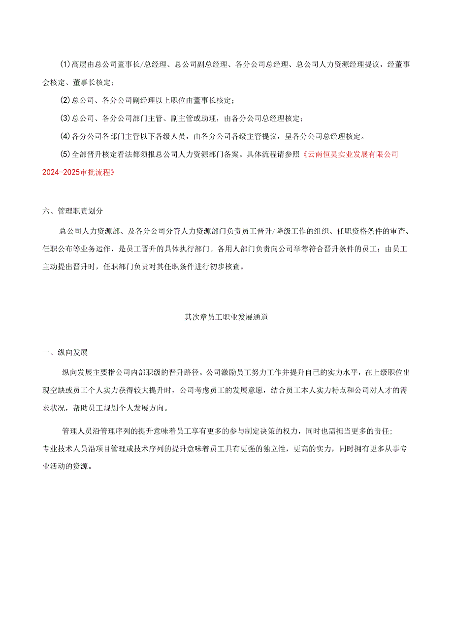 云南恒昊实业(集团)2024-2025晋升管理制度剖析.docx_第2页