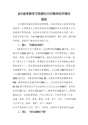 赴X省考察学习发展壮大村集体经济情况报告.docx