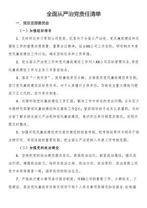 全面从严治党责任清单.docx