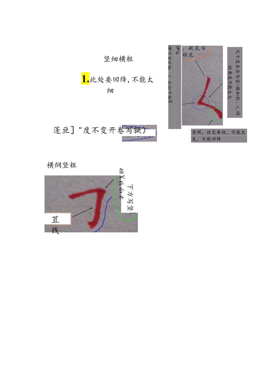 0.7中性笔硬笔笔法笔画详解.docx_第1页