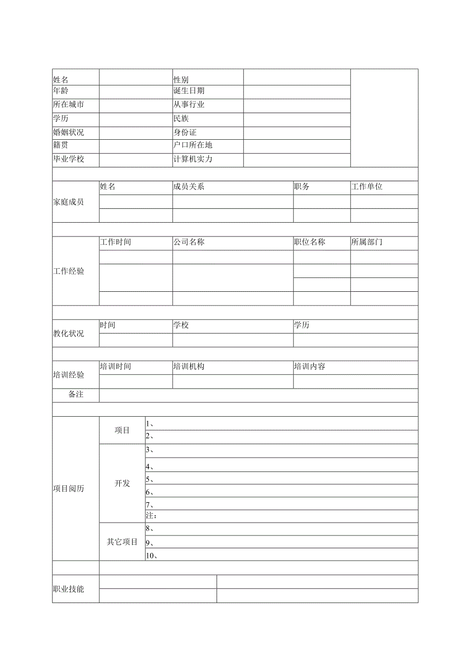 300套最新最实用个人简历模板随你挑.docx_第3页