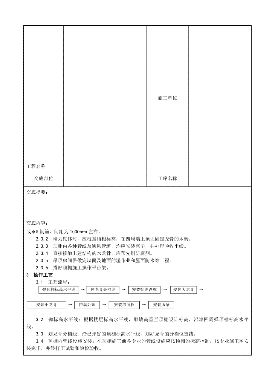 吊顶工程木骨架罩面板顶棚施工工艺.doc_第3页