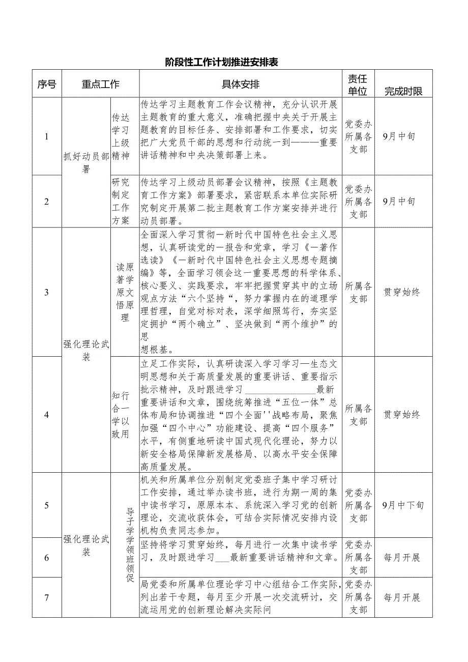 阶段性工作计划推进安排表.docx_第1页