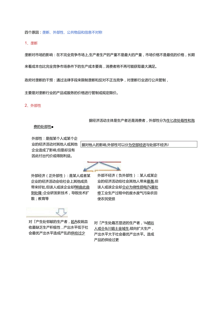 2024年中级经济基础 第六章 市场失灵和政府干预 重点.docx_第2页