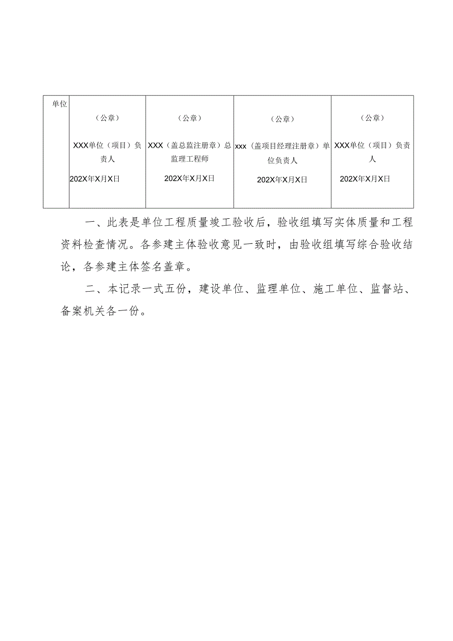 单位工程质量竣工验收记录及建筑工程竣工验收报告（样本）.docx_第2页