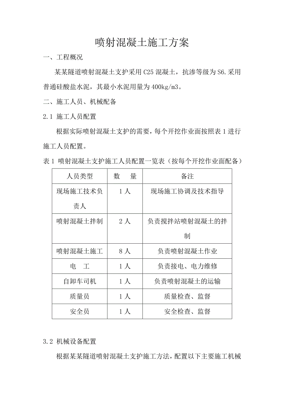 喷射混凝土施工方案.doc_第1页