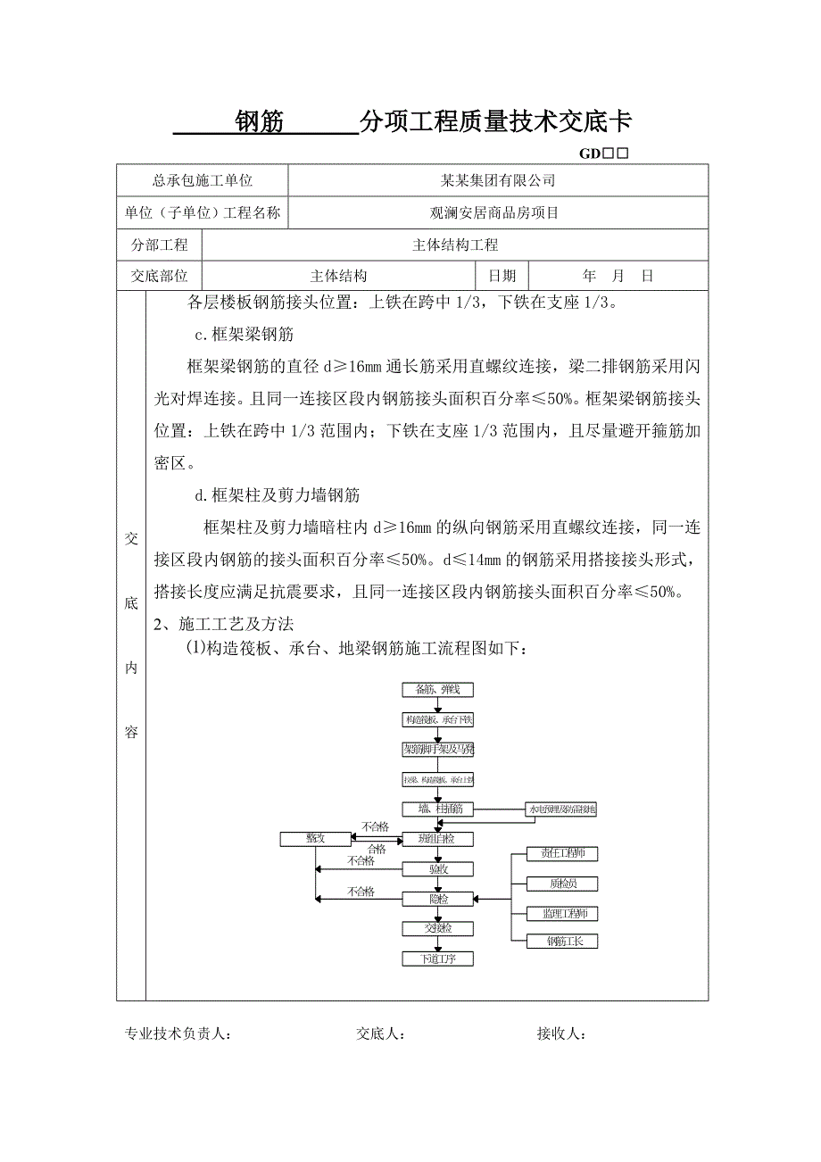 商品房钢筋施工技术交底.doc_第2页