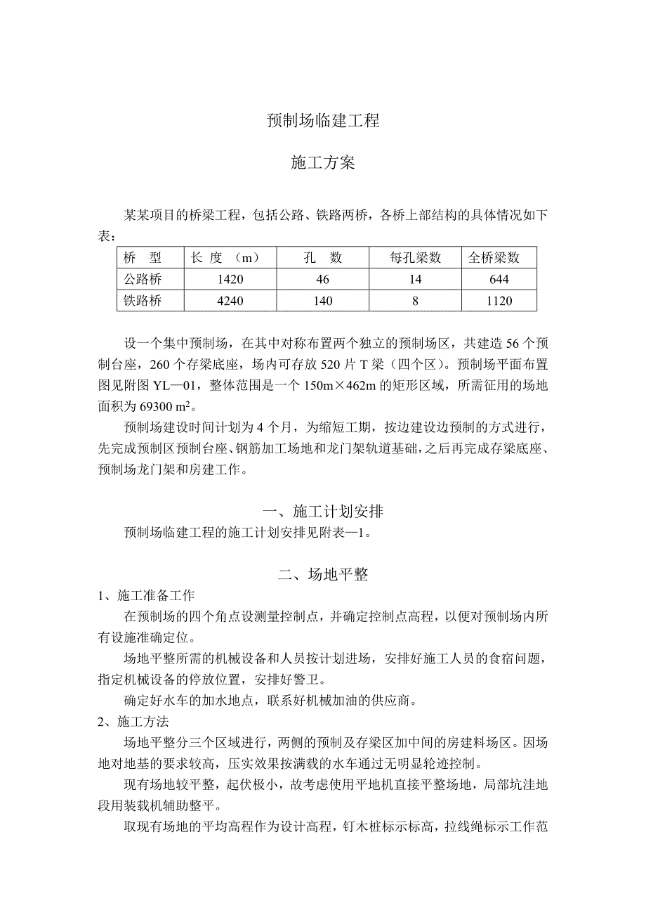 国外桥梁预制场临建工程施工方案.doc_第1页