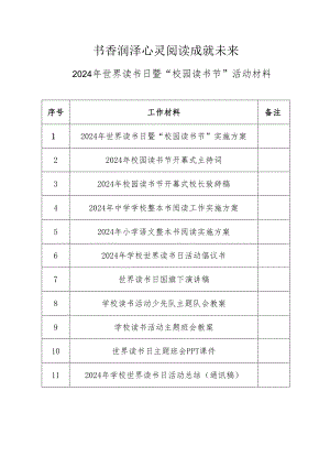 2024年世界读书日暨“校园读书节”活动材料.docx