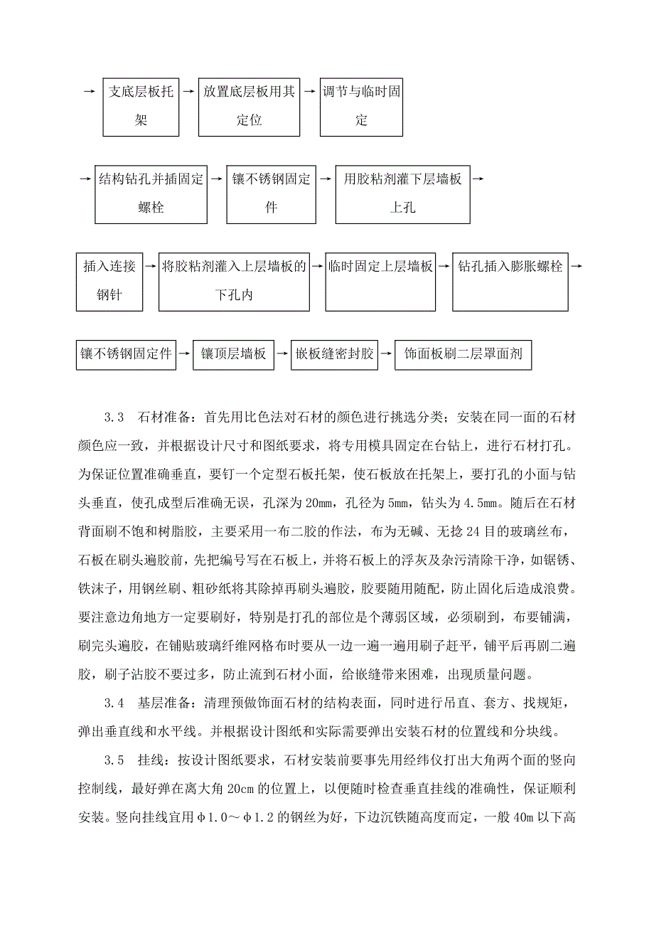 大学图书馆工程外饰面板干挂工艺干挂花岗岩施工方案.doc_第3页