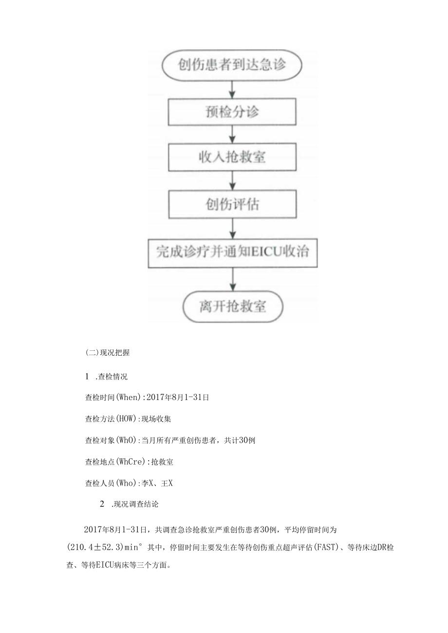 医院质管优秀案例缩短严重创伤患者在急诊抢救室滞留的平均时间.docx_第3页