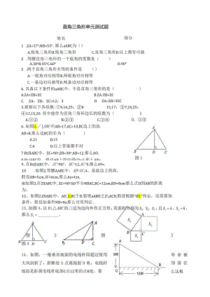 直角三角形单元测试题.docx