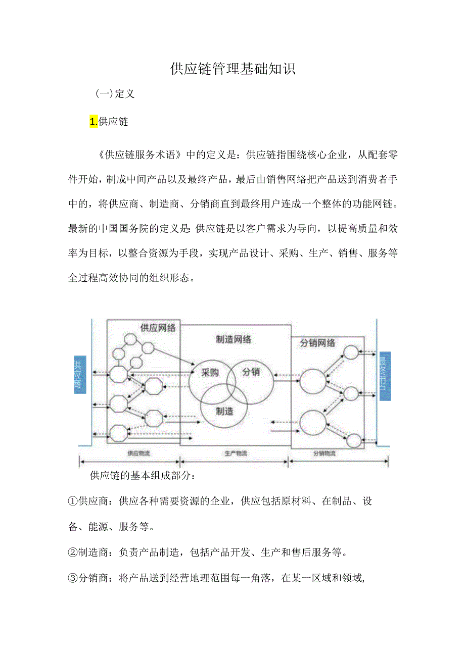 供应链管理基础知识.docx_第1页