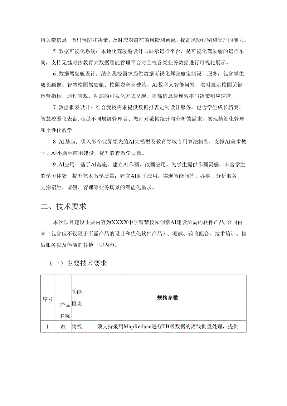 XX省XXXX中学智慧校园创新AI项目采购需求.docx_第2页