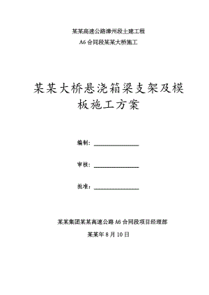 大桥模板施工方案#多图.doc