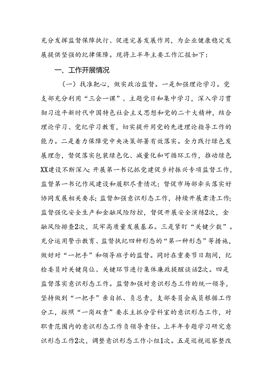 2024年上半年党支部纪检工作情况报告.docx_第2页