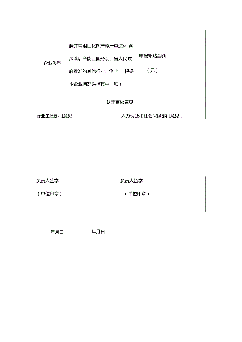 广东省失业保险稳定岗位补贴申报审核表模板.docx_第3页