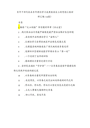 （14篇）在青年理论学习成果报告会上的汇报材料汇编.docx