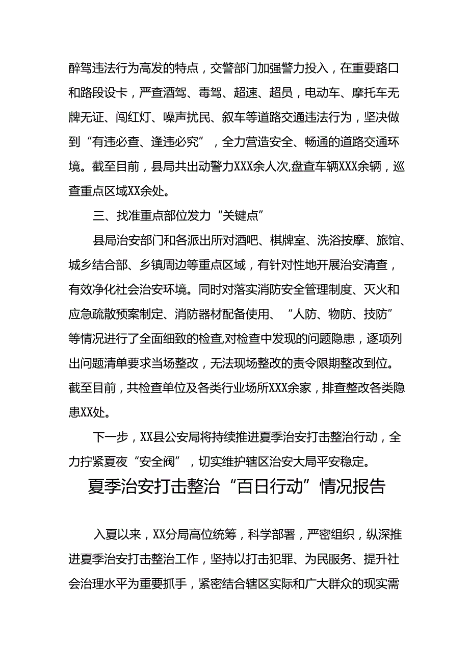 二十八篇2024年夏季治安打击整治专项行动工作总结.docx_第2页