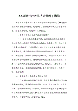 XX县提升行政执法质量若干措施.docx