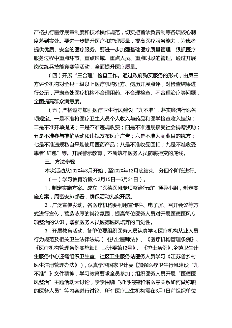 医德医风专项整治方案6篇.docx_第2页