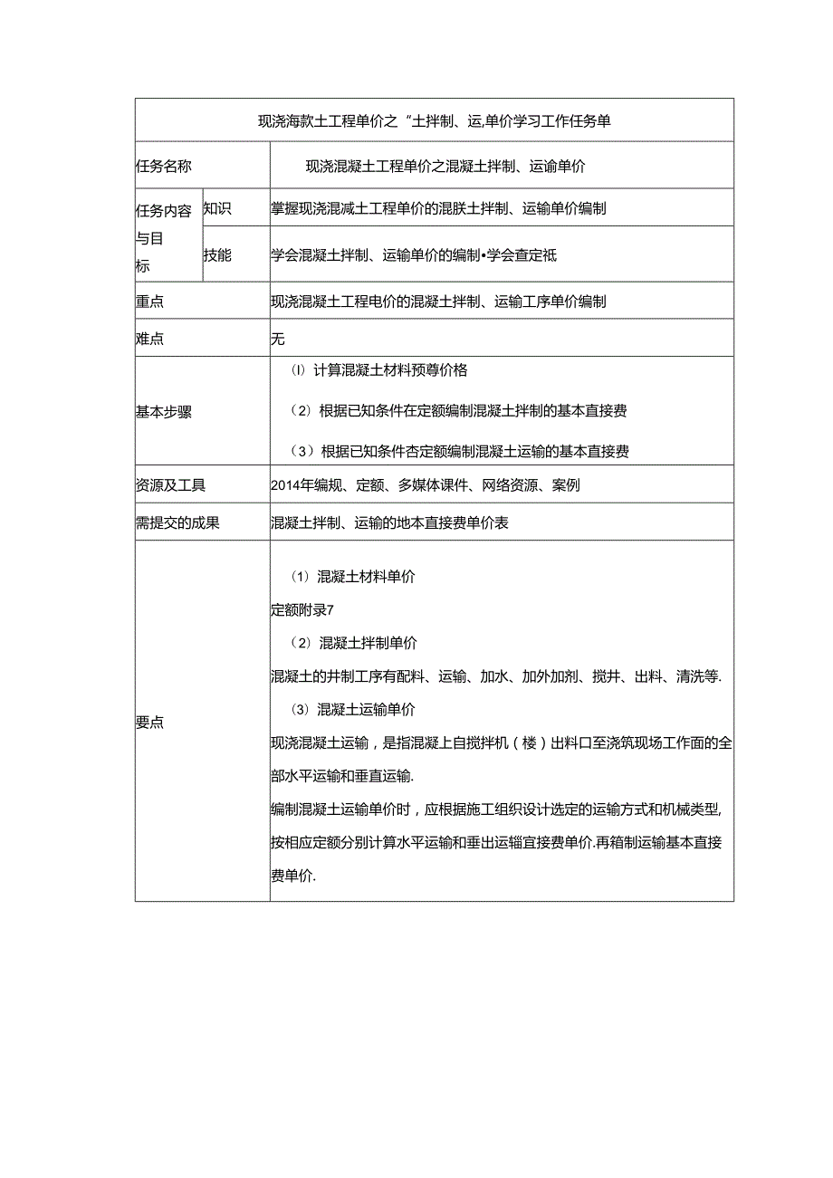 水利工程建筑预算定额教案4-混凝土工程单价构成及计算.docx_第2页