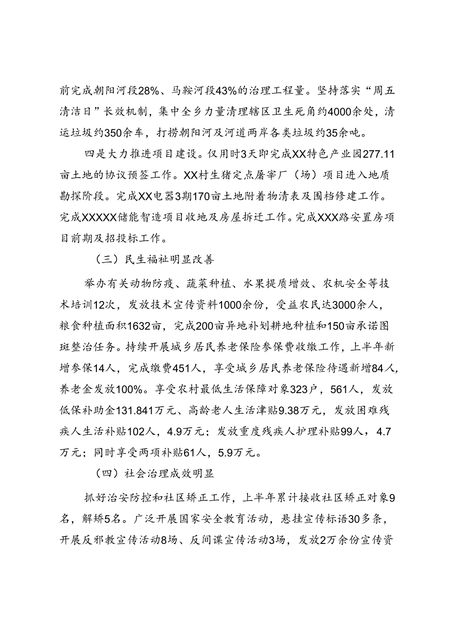 乡2024年年中工作总结.docx_第2页