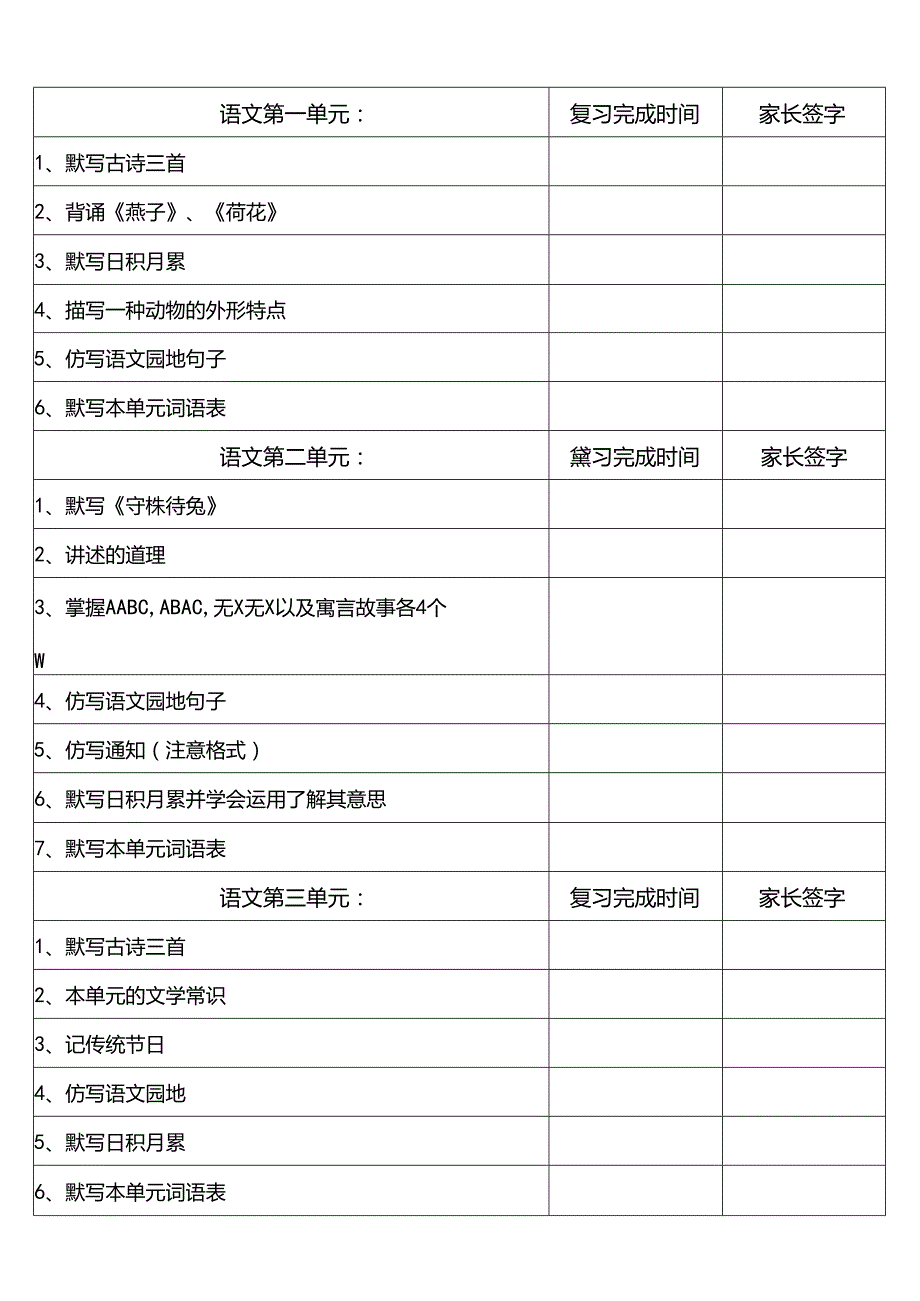 三下复习计划表.docx_第1页